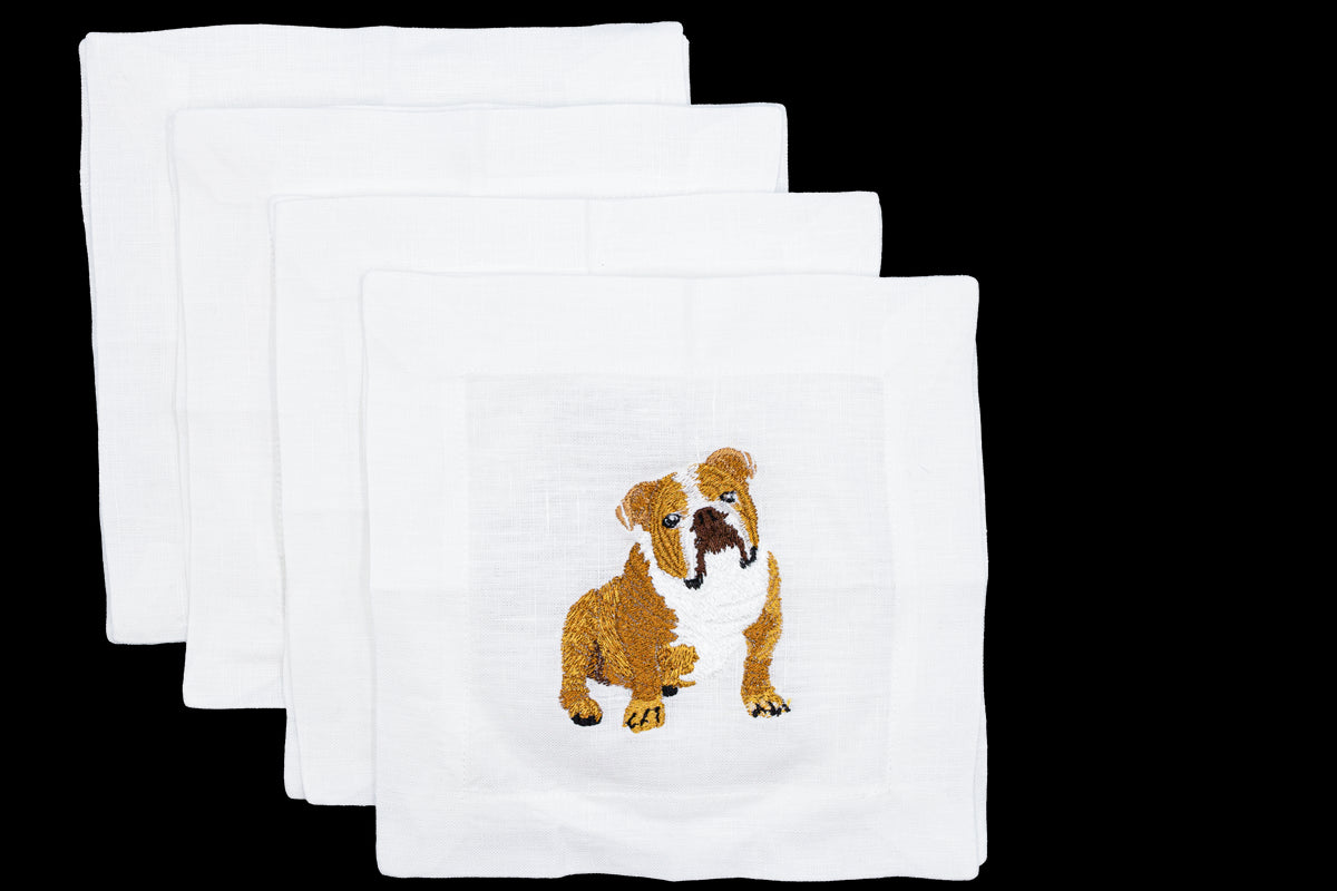 English Bulldog Cocktail Napkins