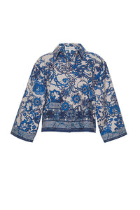 Erica Shirt in Dentelle Blue