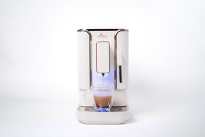 Concierge Elite Fully Automatic Bean to Cup Espresso Machine in Diamond White