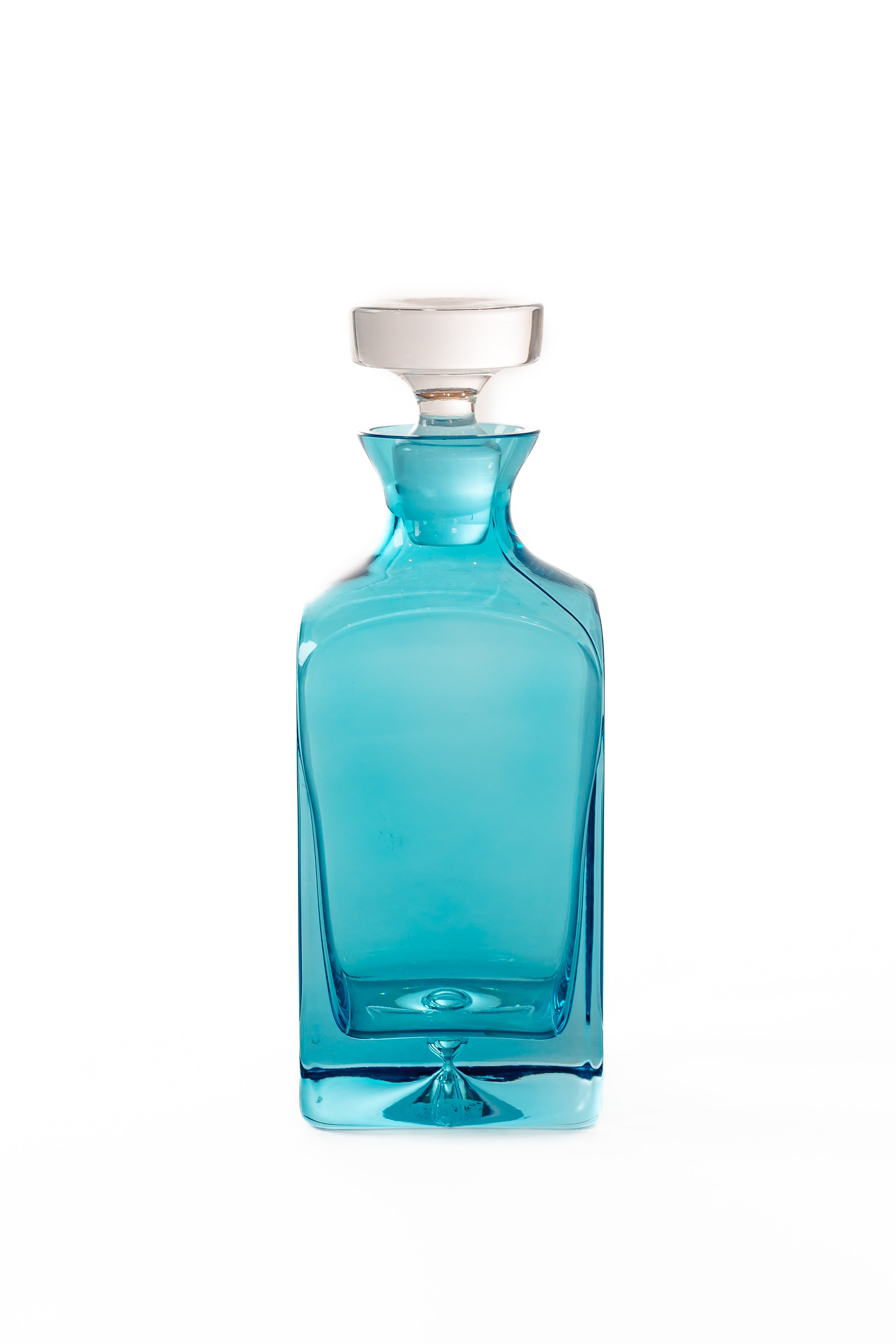 Estelle Colored Decanter in Ocean Blue