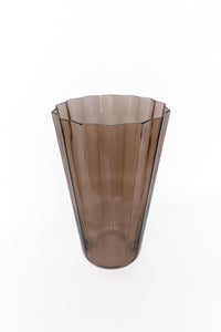 Estelle Colored Sunday Vase in Amber Smoke