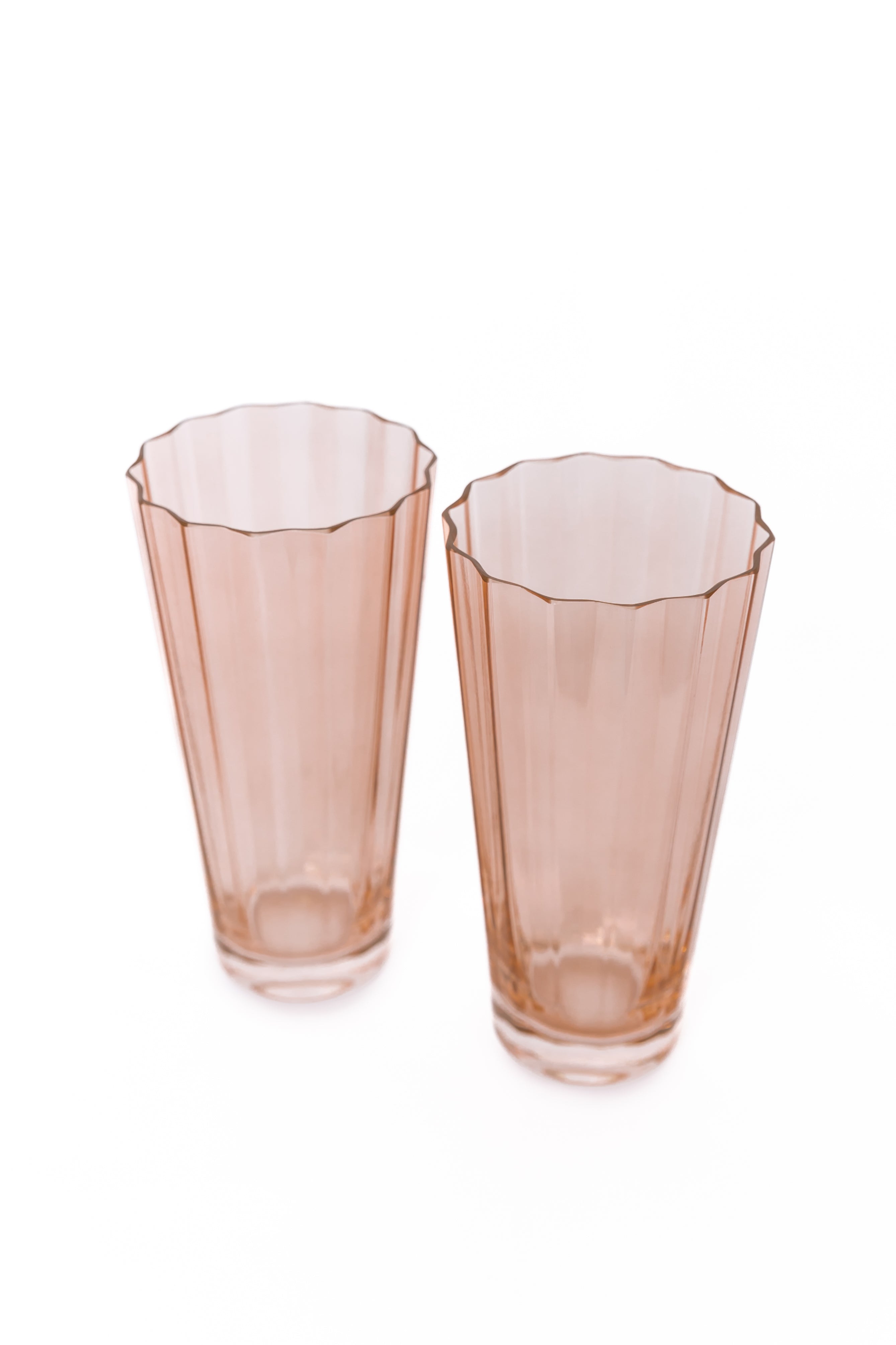 Estelle Colored Sunday High Balls, Set of 2 in Blush Pink