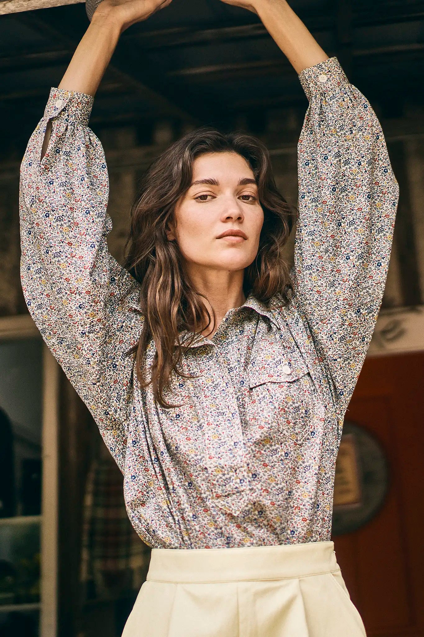 Evangeline Shirt - Made with Liberty Fabric in Katie and Millie