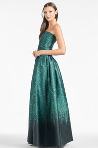 Georgina Gown in Emerald Wisteria