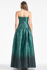 Georgina Gown in Emerald Wisteria