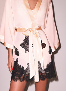 Lace Appliqué Robe