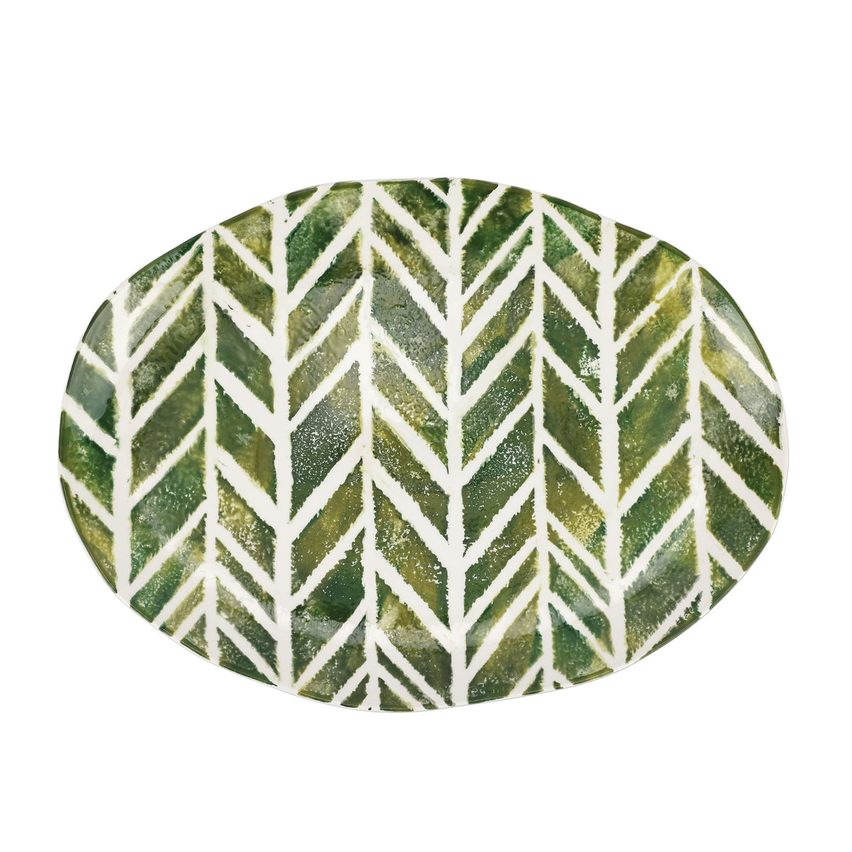 Foresta Primavera Geometric Medium Oval Platter