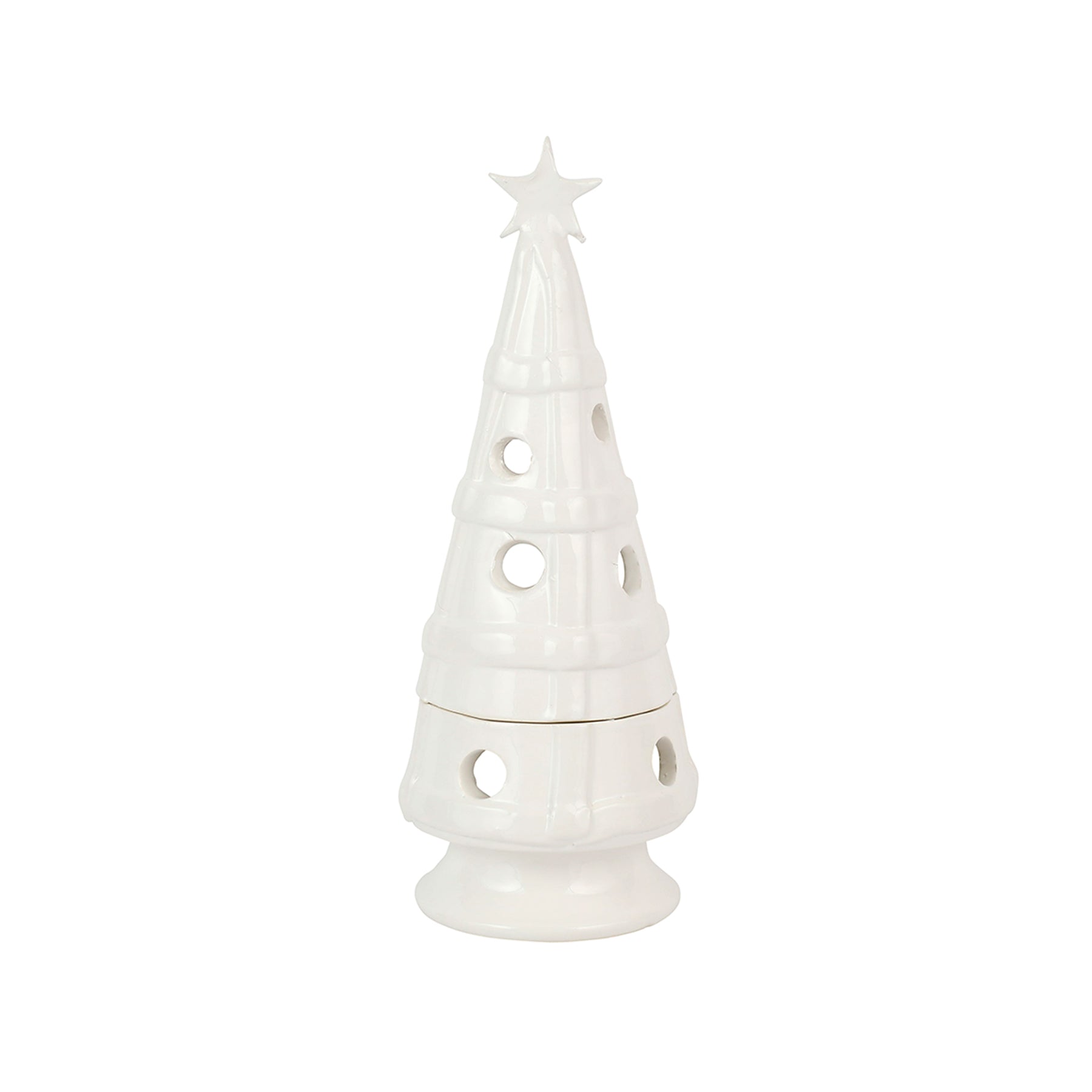 Foresta White Medium Plaid Tree