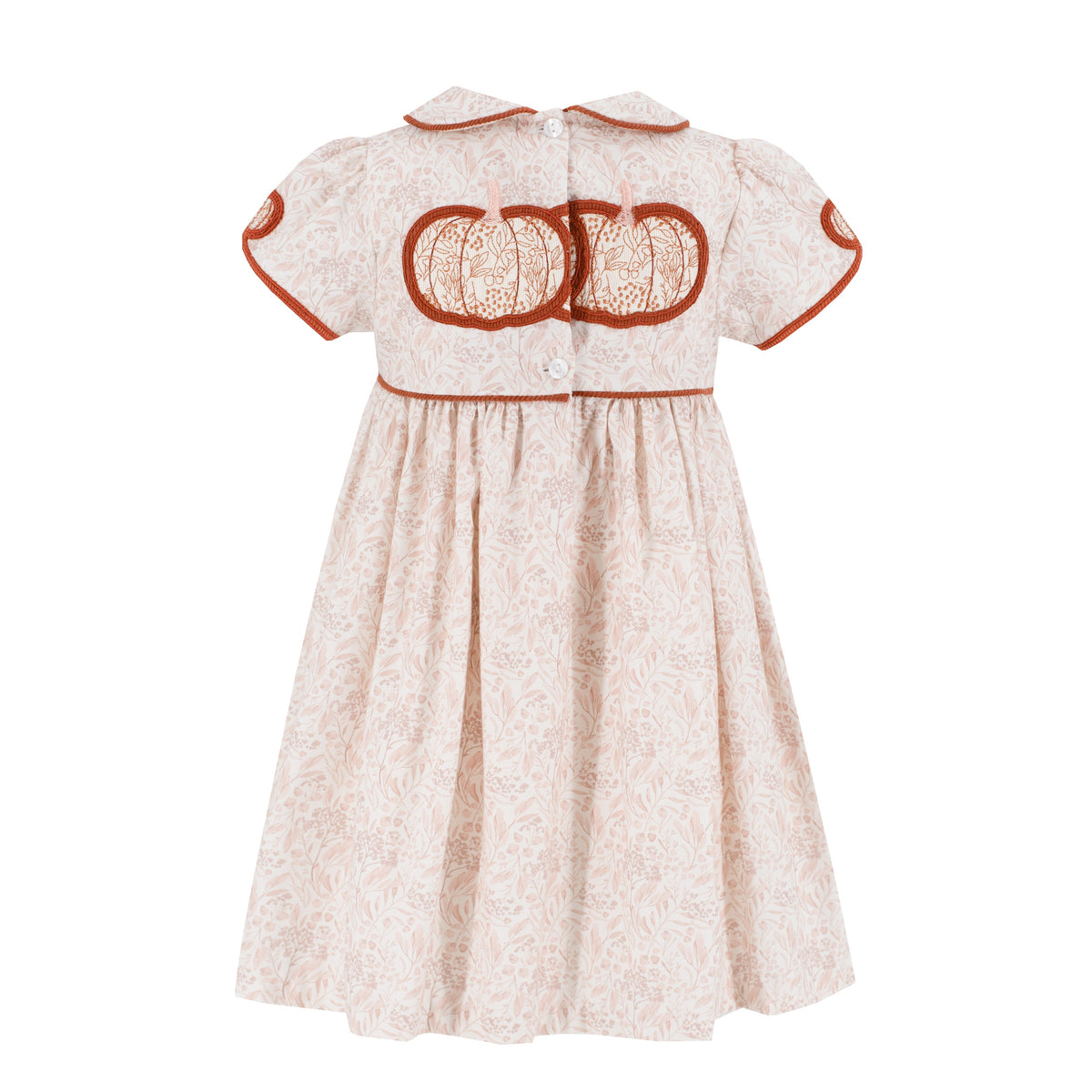 Sarita Girl Dress in Chinoiserie Pumpkin