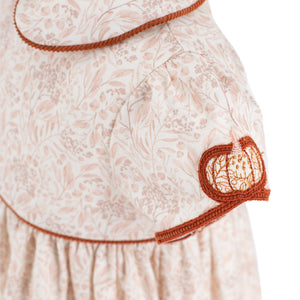 Sarita Girl Dress in Chinoiserie Pumpkin