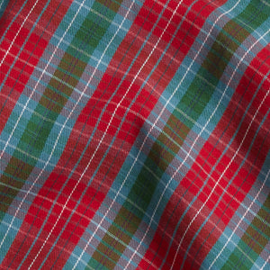 Little English Highlands Tartan fabric swatch closeup