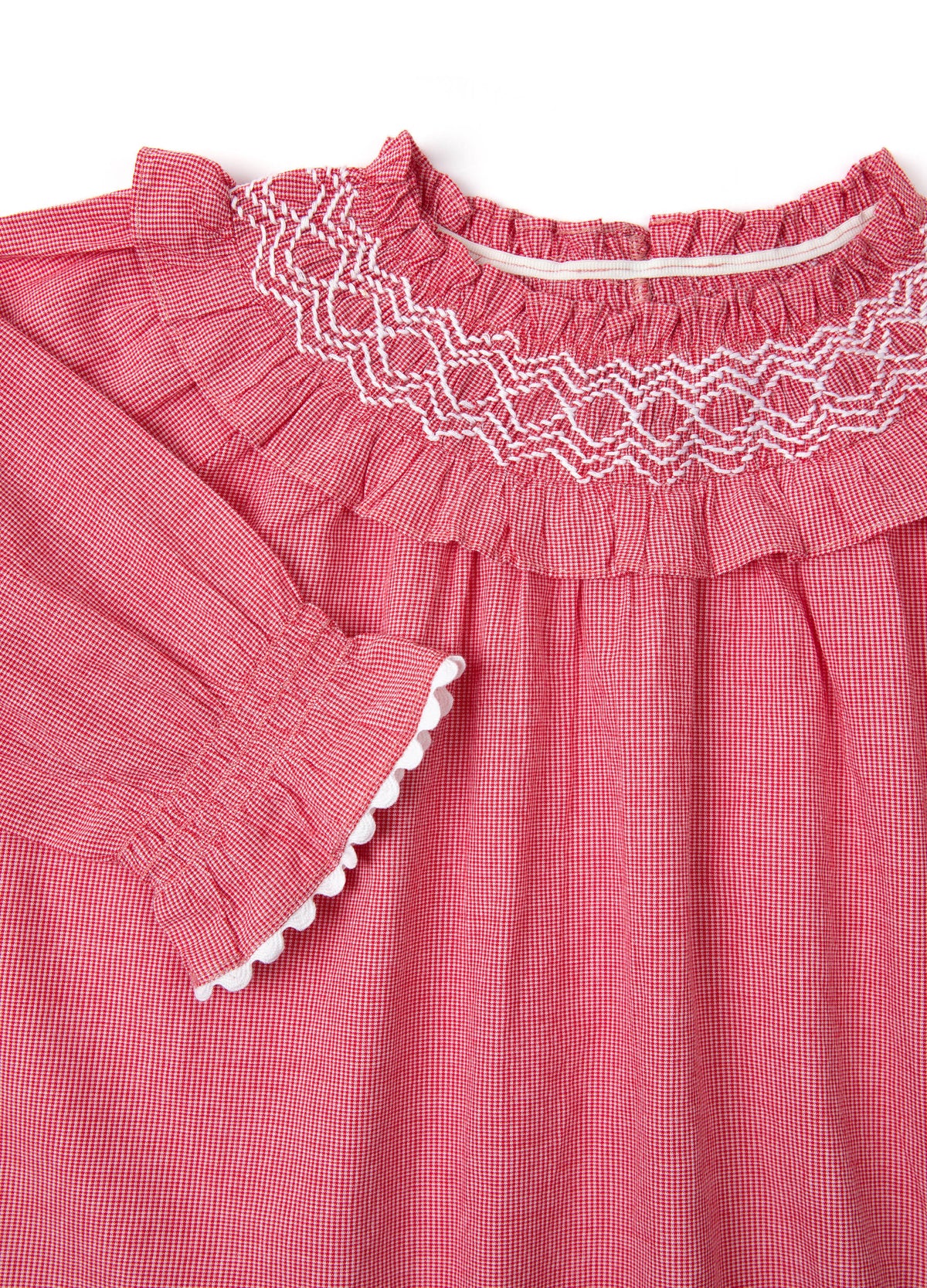 Florrie Nightdress in Redcurrant Gingham