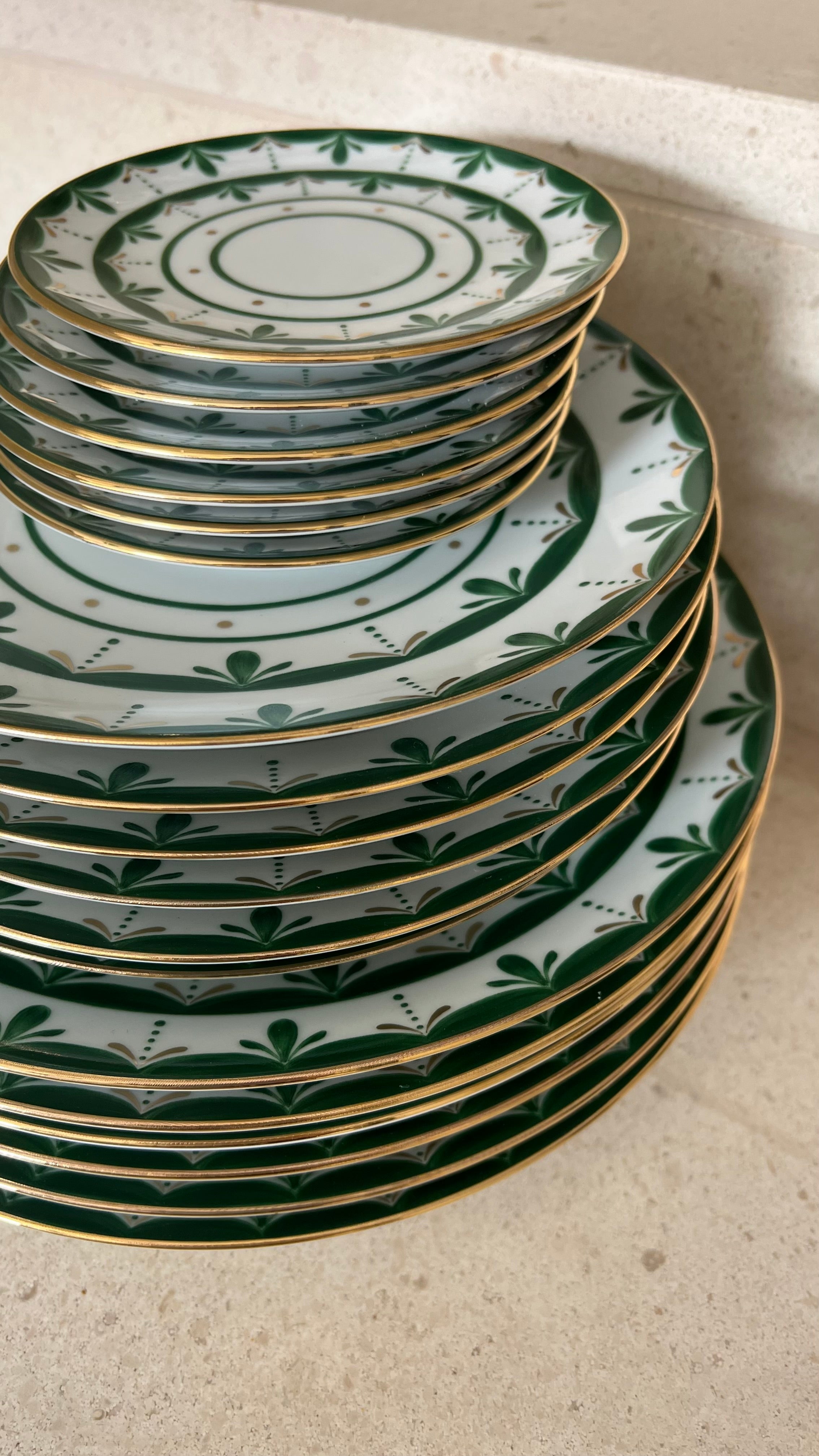 Alhambra Green Dessert Plate