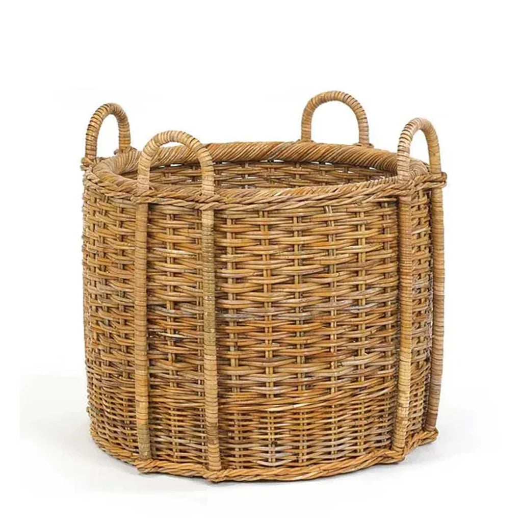 French Country Fireplace Basket