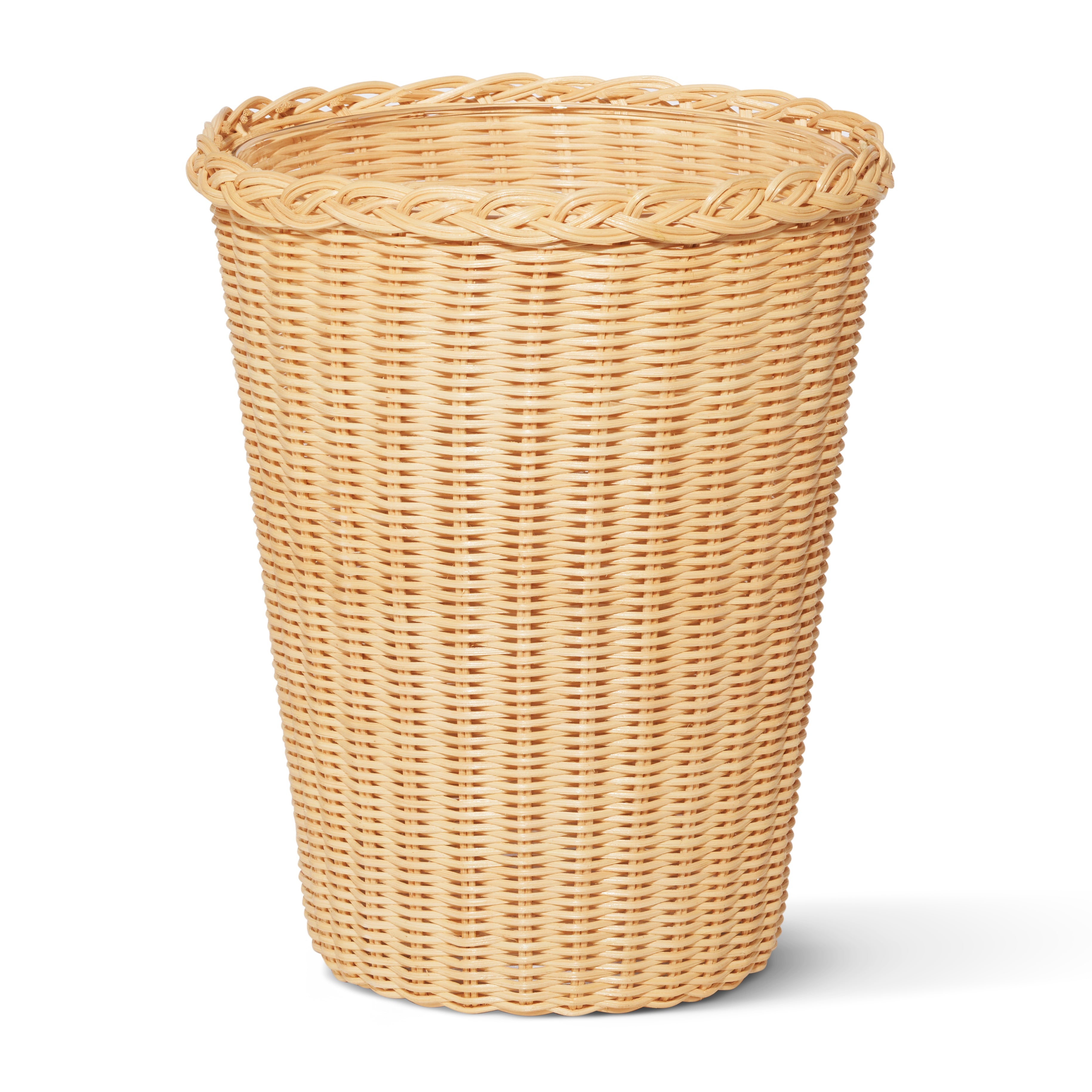 Freya Large Wicker Vase in Toffee