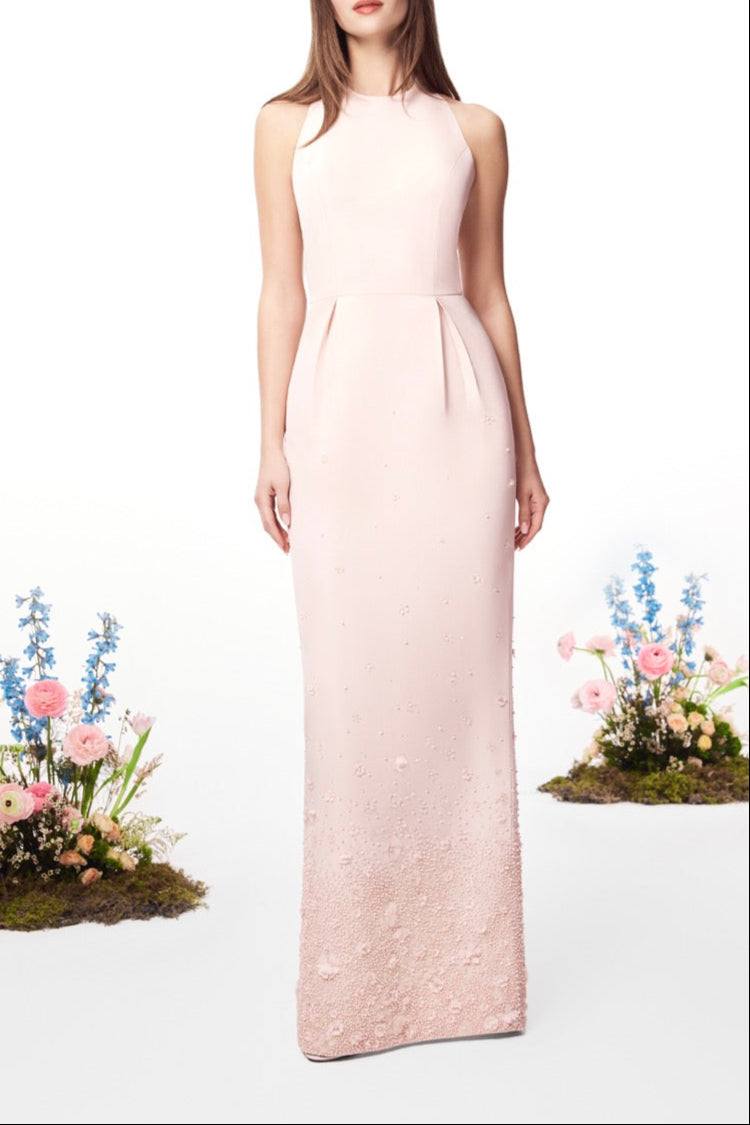 The Indre Gown in Pale Pink