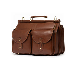 Garrison No. 147 | Vintage Chestnut Leather Briefcase | Ghurka