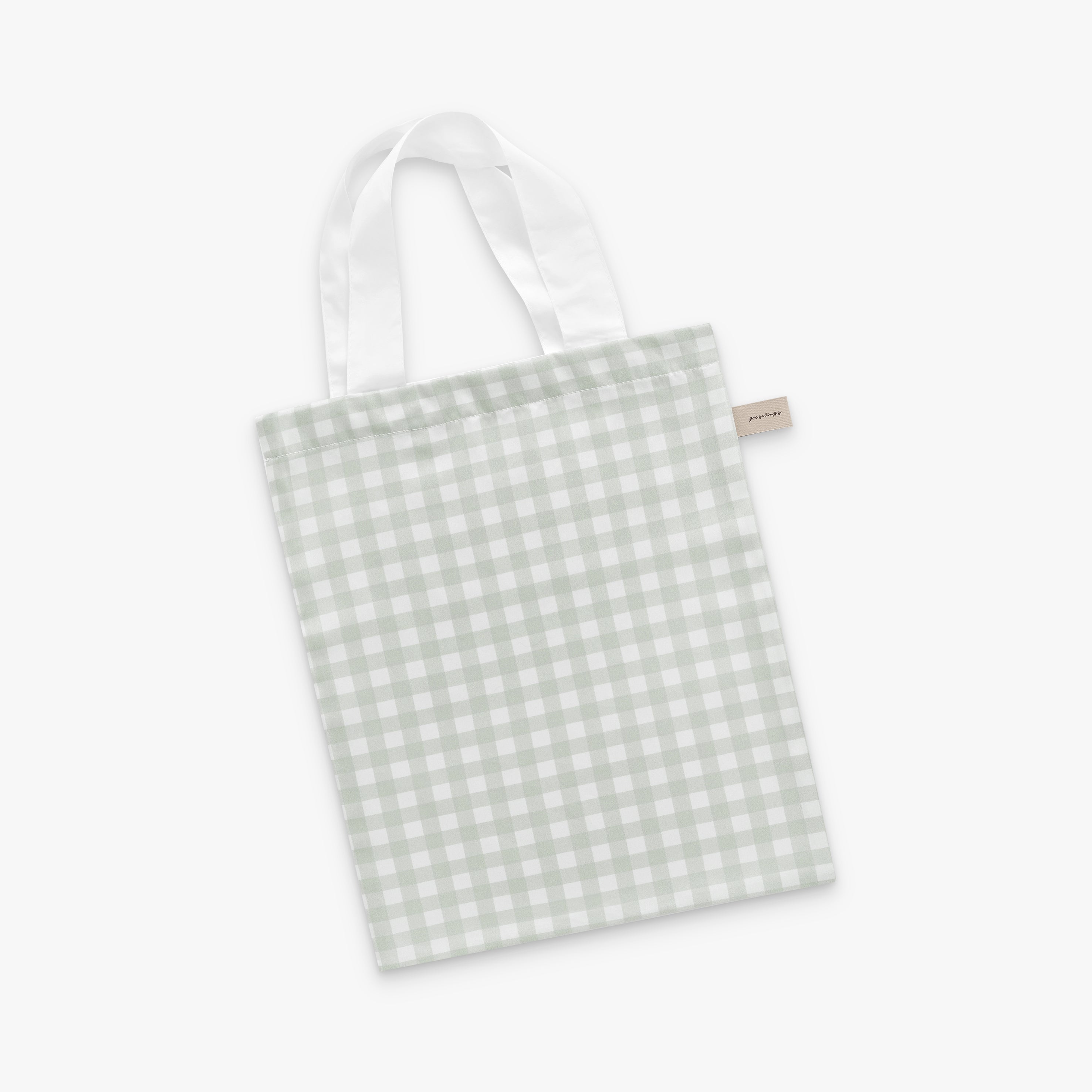 Picnic Gingham Tote Bag in Green