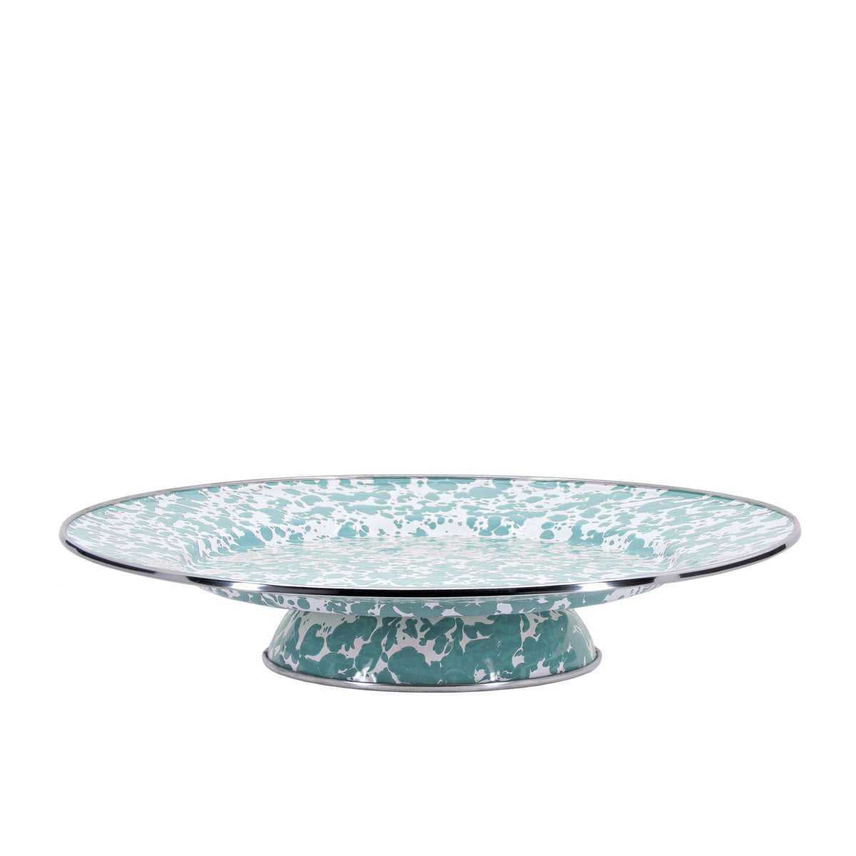 Cake Plate in Sea Glass