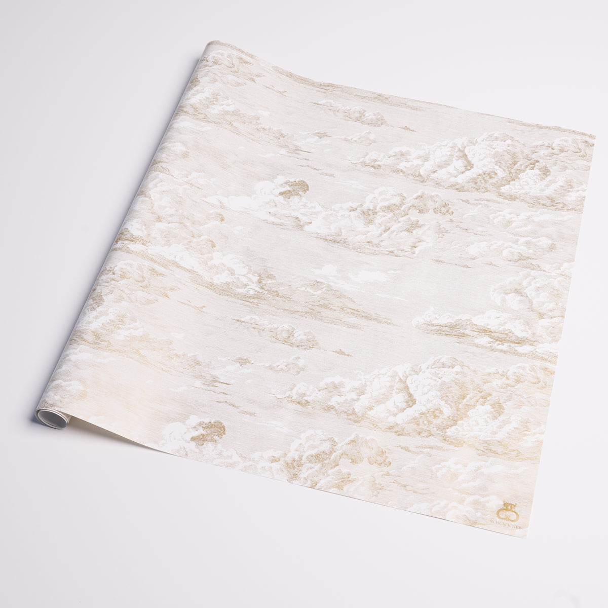 Cloud Toile Wrapping Paper In Gold