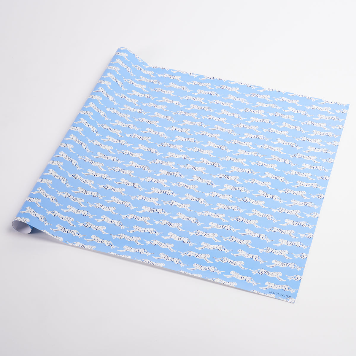 Leaping Leopards Wrapping Paper In Sky