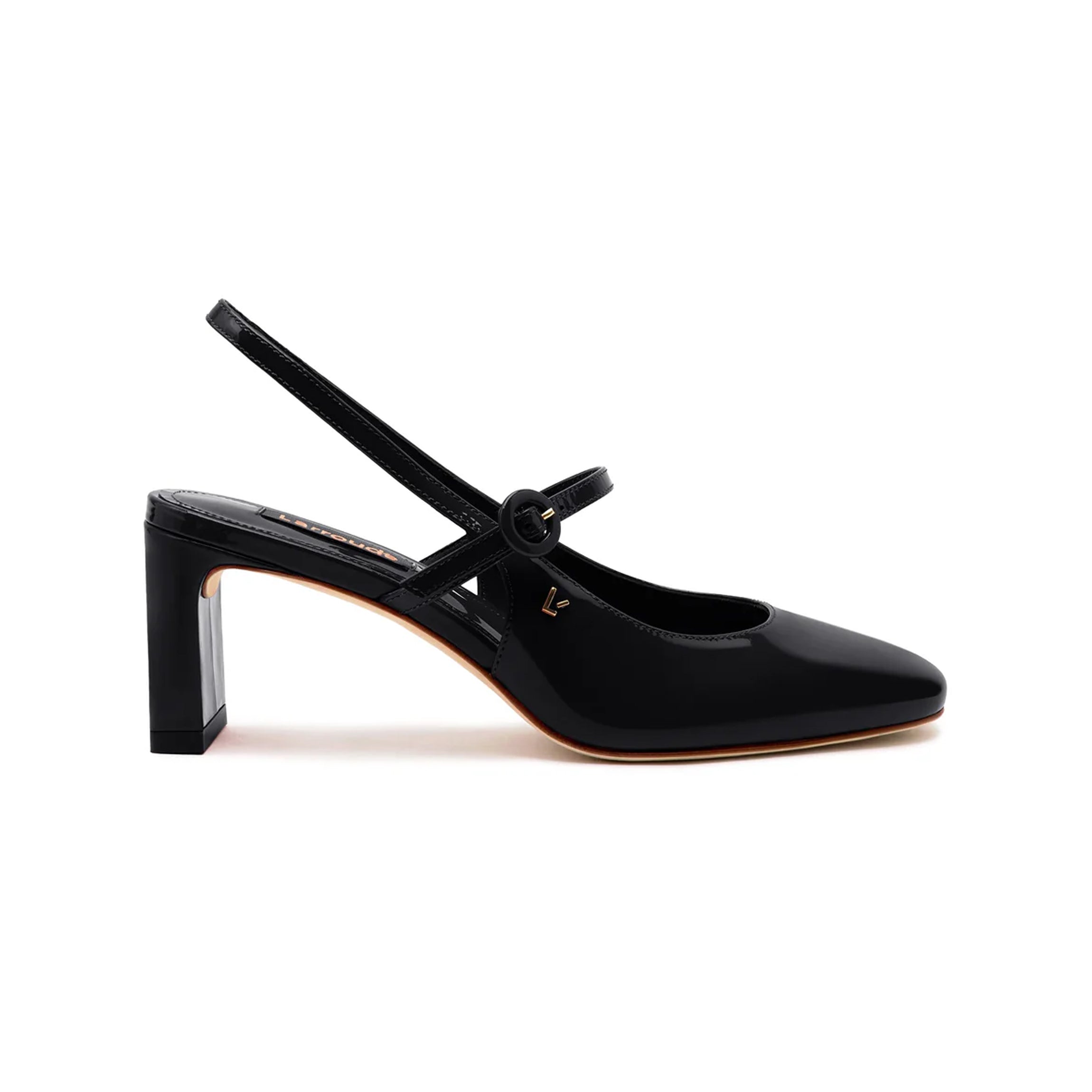 Georgina Pump in Black Patent Leather