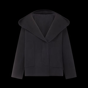 Gia Cashmere Coat in Black