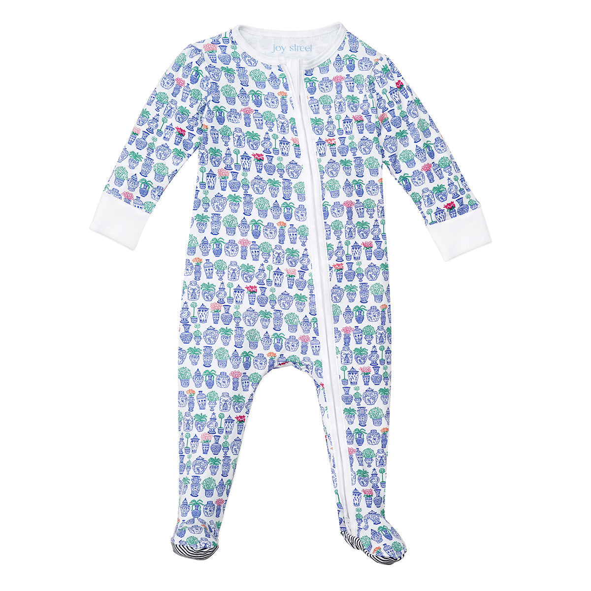 Joy Street Ginger Jars Zip Baby Onesie