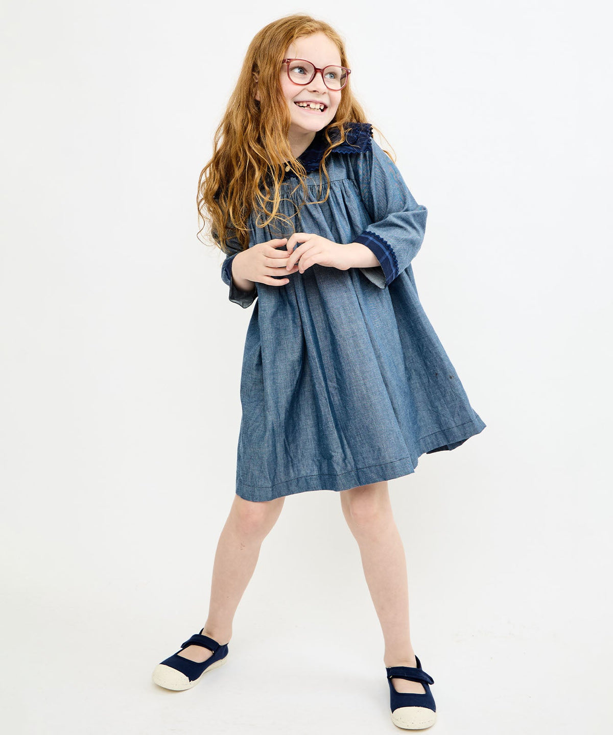 Grace Dress in Denim