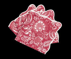 Matouk Schumacher Granada Napkin in Scarlet, Set of 4