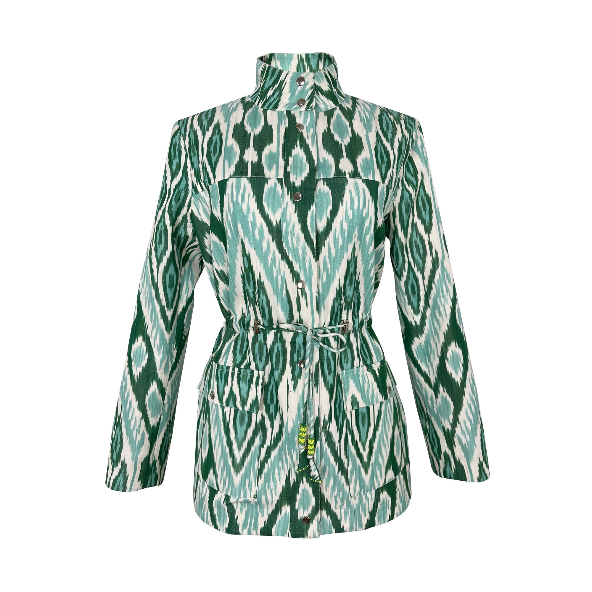 Green Silk Ikat Jacket