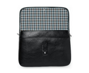 Harlow IV No. 206 | Vintage Black Leather Messenger Bag