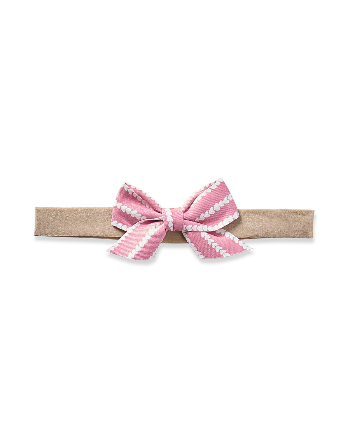 Girl’s Twill Hair Bows in Love Lines