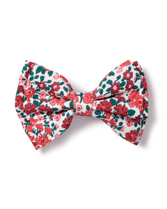 Girl’s Twill Hair Bows in Fleurs des Bois