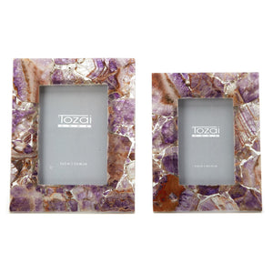 Amethyst Photo Frame Includes, Set of 2