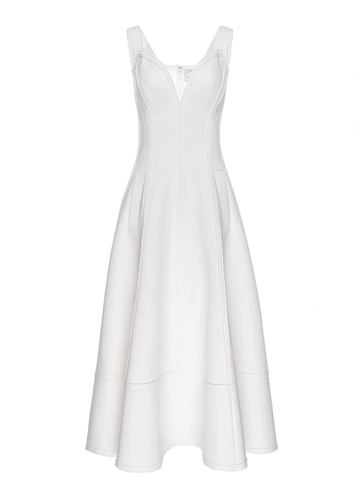 Bridget Dress White Scuba