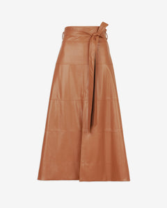 Hudson Skirt in Saddle Brown