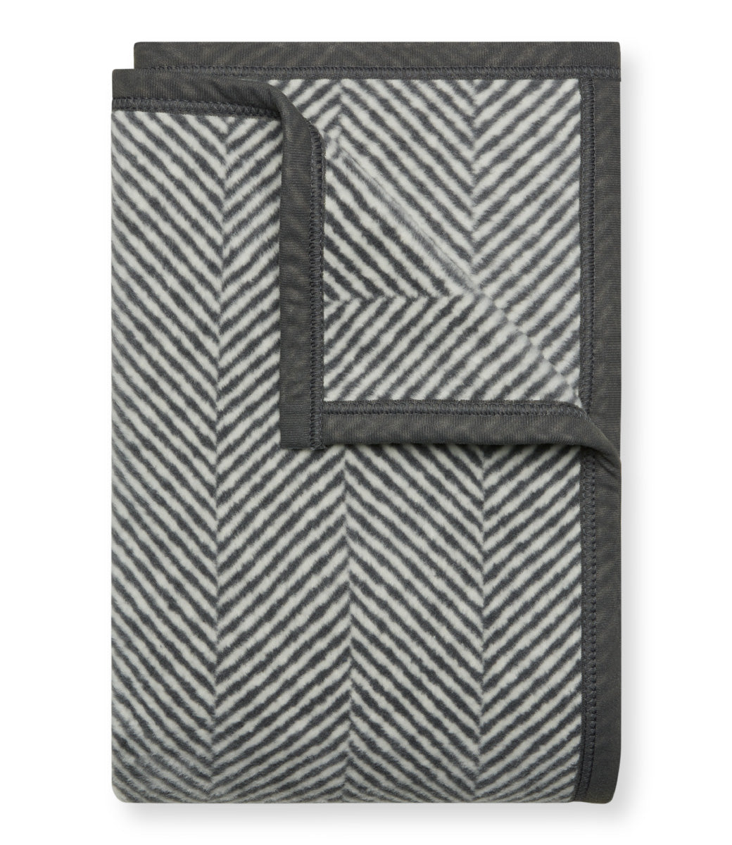 Harborview Herringbone Ash Midi Blanket