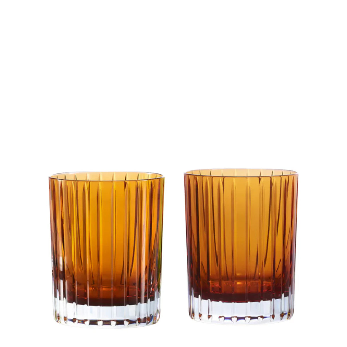 Harmonie Double Old Fashion Tumbler, Orange Set of 2