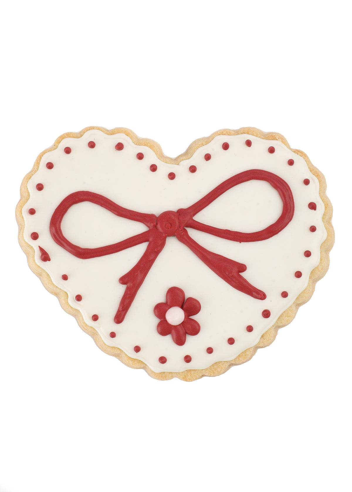 Vintage Heart Sugar Cookies, Set of 6