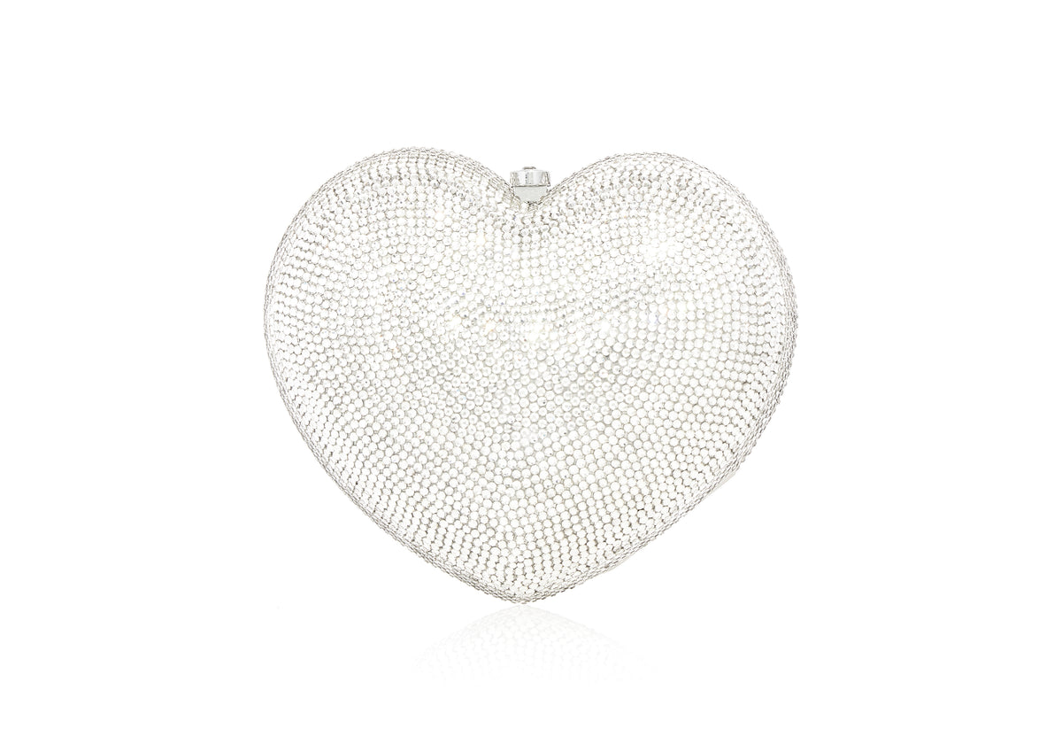 Petit Coeur L'amour Clutch in Silver