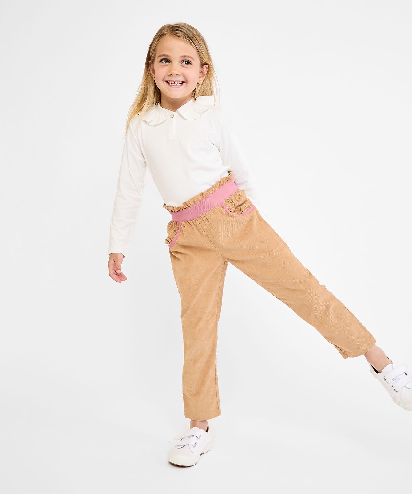 Hen T-Shirt in Vanilla Piping