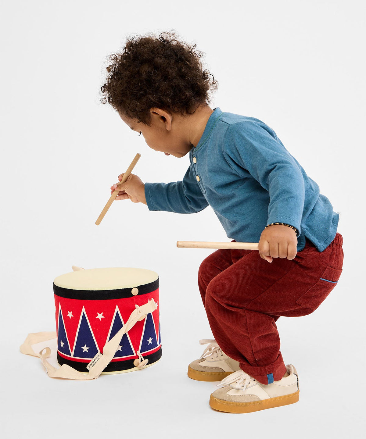 Henley Baby T-Shirt in Petrol