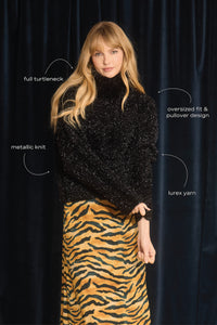 Tini Time Turtleneck in Twilight