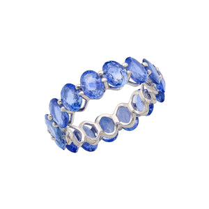 Hydrangea Blue Sapphire Anniversary Band