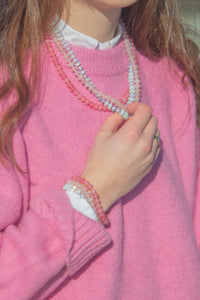 Dani Necklace in Pale Pink