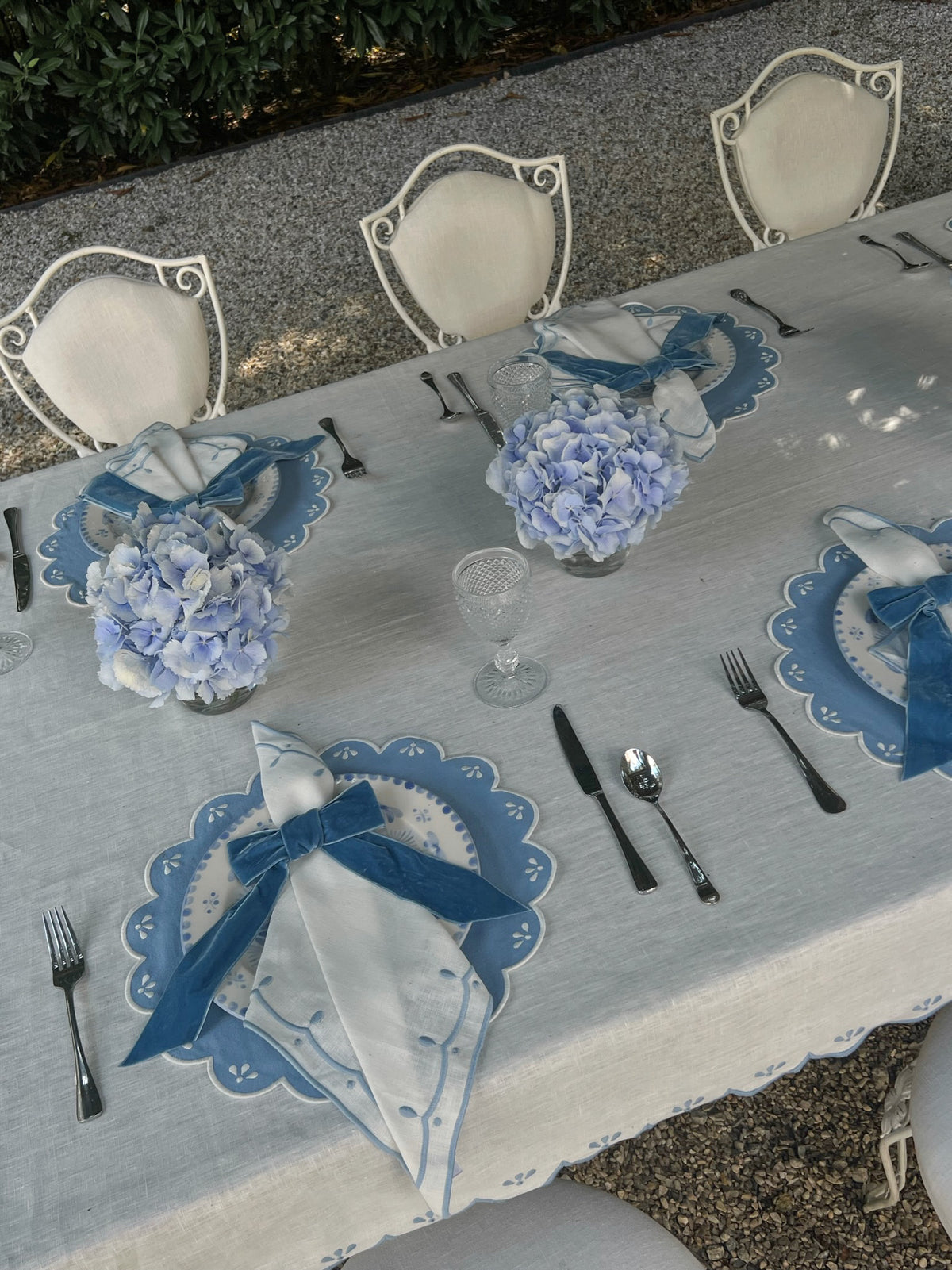 Peony Blue Placemats, Set of 4