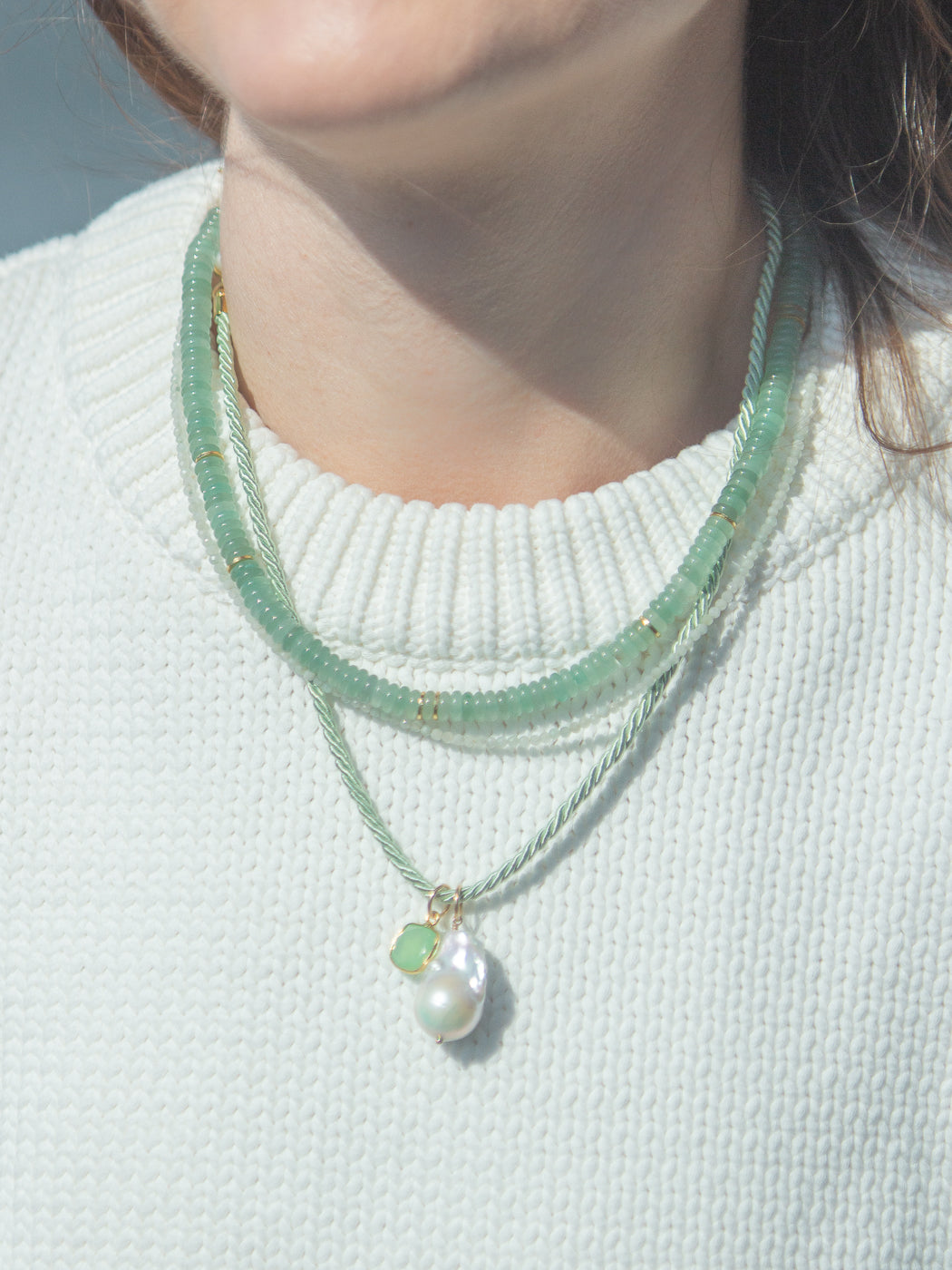 Polly Necklace in Green