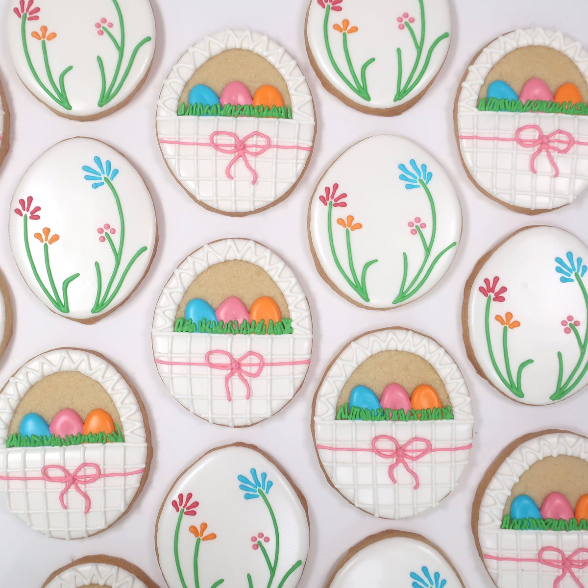 Easter Basket Cookies, Set of 6