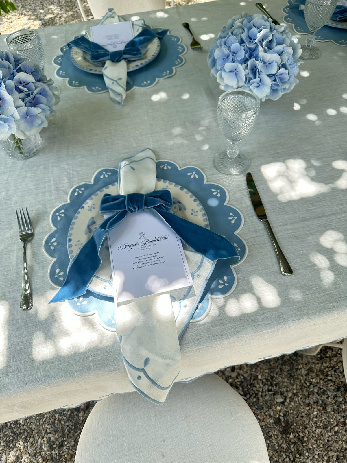 Peony Blue Placemats, Set of 4